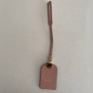 Kate Spade Pink Gold Luggage Tag Bag charm FOB